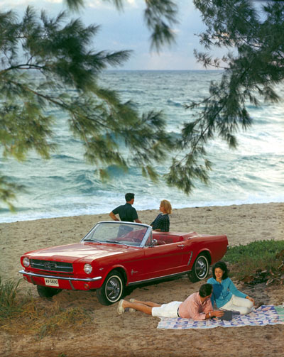 1964 1/2 mustang ad