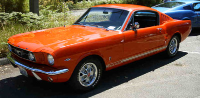 1966 ford mustang fastback poppy red