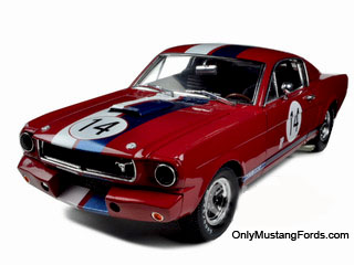 66 shelby gt350R die cast model in red