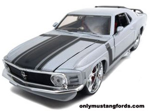 silver mustang boss diecast car