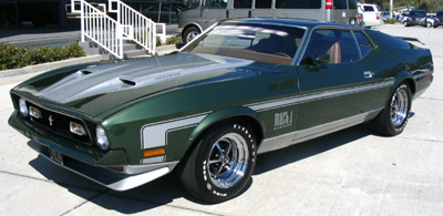 1971 ford mustang mach l  Ivy green metallic