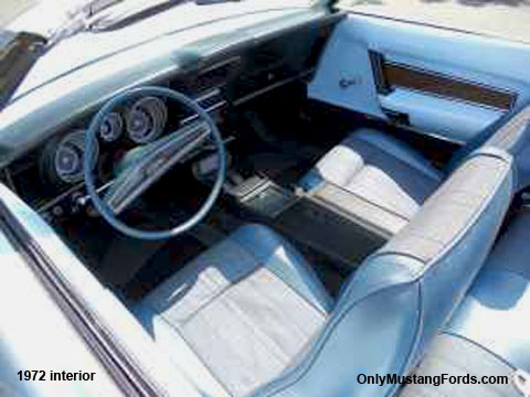 1972 mustang convertible interior
