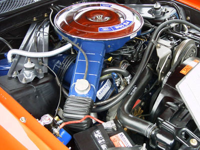 Mustang 4 Barrel Carburetor and Air Cleaner