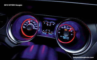 2012 Shelby Mustang gt500 gauges