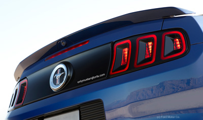 mustang rear blackout panel 2013