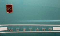 65-66 mustang gt emblem and stripes