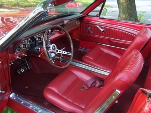 1966 mustang pony interior