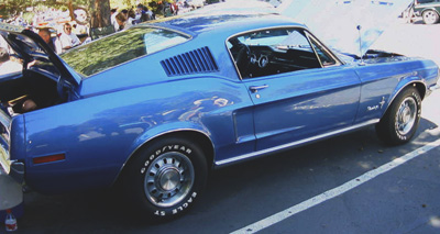 1968 mustang fastback rear