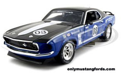 red 1969 Boss Mustang diecast cars