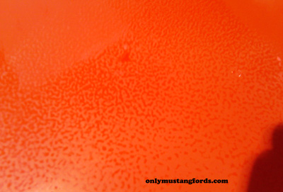 orange peel paint before wet sanding and colour sanding