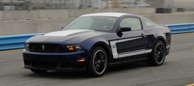 blue 2012 mustang boss