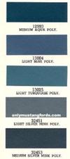 1966 Ford Mustang Interior Paint Color Codes Chart
