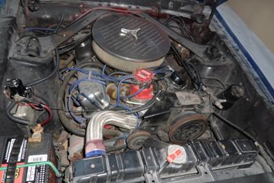 Front Of 1969 Mustang 302 V8 Engine