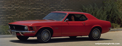 1970 mustang coupe red