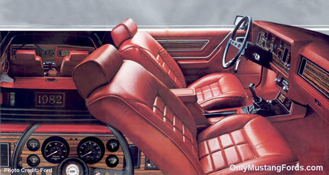 1982 ford mustang interior choices