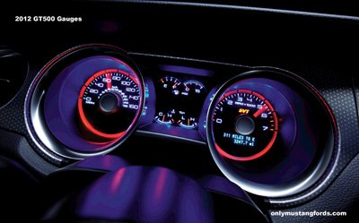 2012 Shelby Mustang gt500 gauges