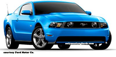 blue 2012 ford mustang