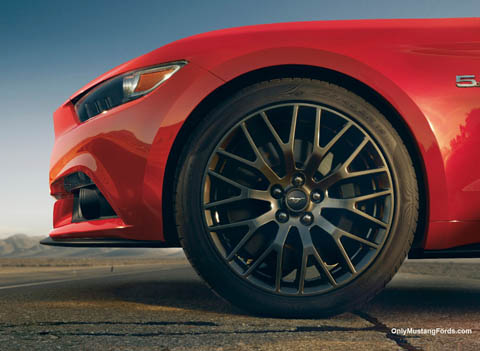 alloy wheels on the new mustang