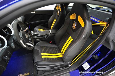 2012 Ford Mustang blue angels recaro seats