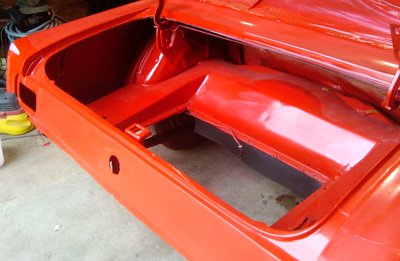 mustang gas tank installation