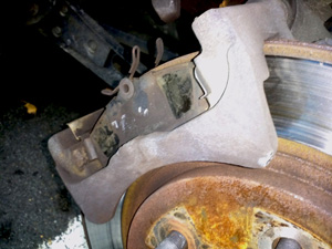 2005 Mustang rear brake pad replacement