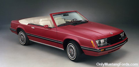 red 1983 convertible mustang